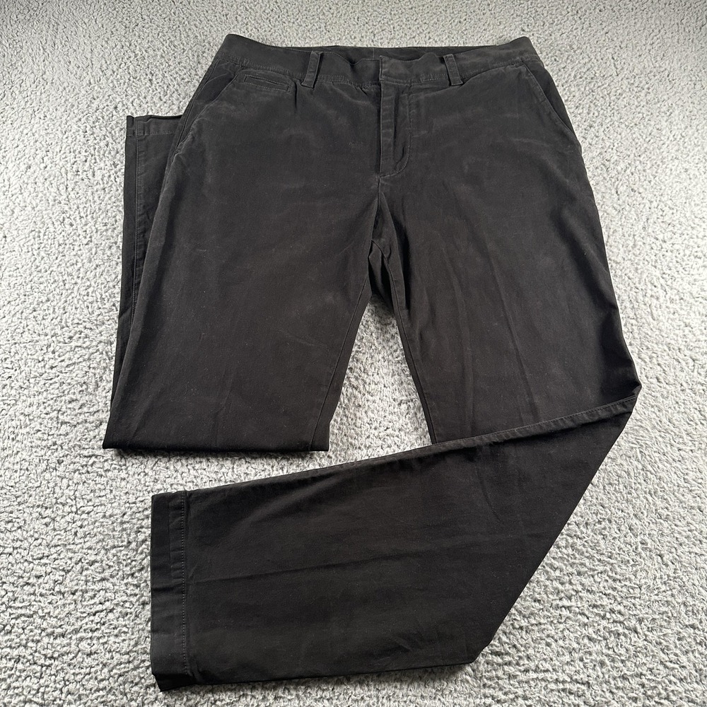 James Perse Pants Mens 33 Black Chino Straight Leg Casual Cotton Stretch